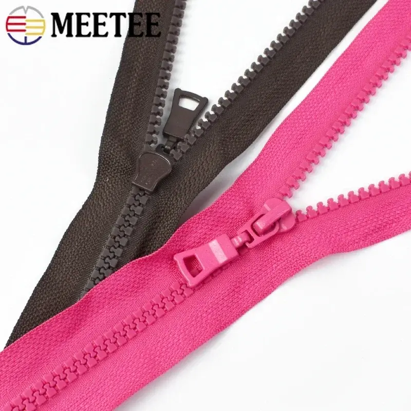 5Pc 5# Resin Zippers Close-End 15-25cm Open-End 30-80cm Zipper Closure for Jacket Garment Bags Decor Zips DIY Sewing Accessories