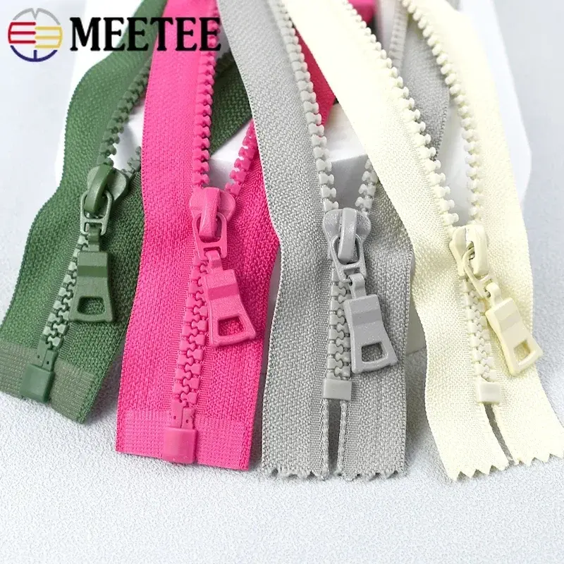 5Pc 5# Resin Zippers Close-End 15-25cm Open-End 30-80cm Zipper Closure for Jacket Garment Bags Decor Zips DIY Sewing Accessories