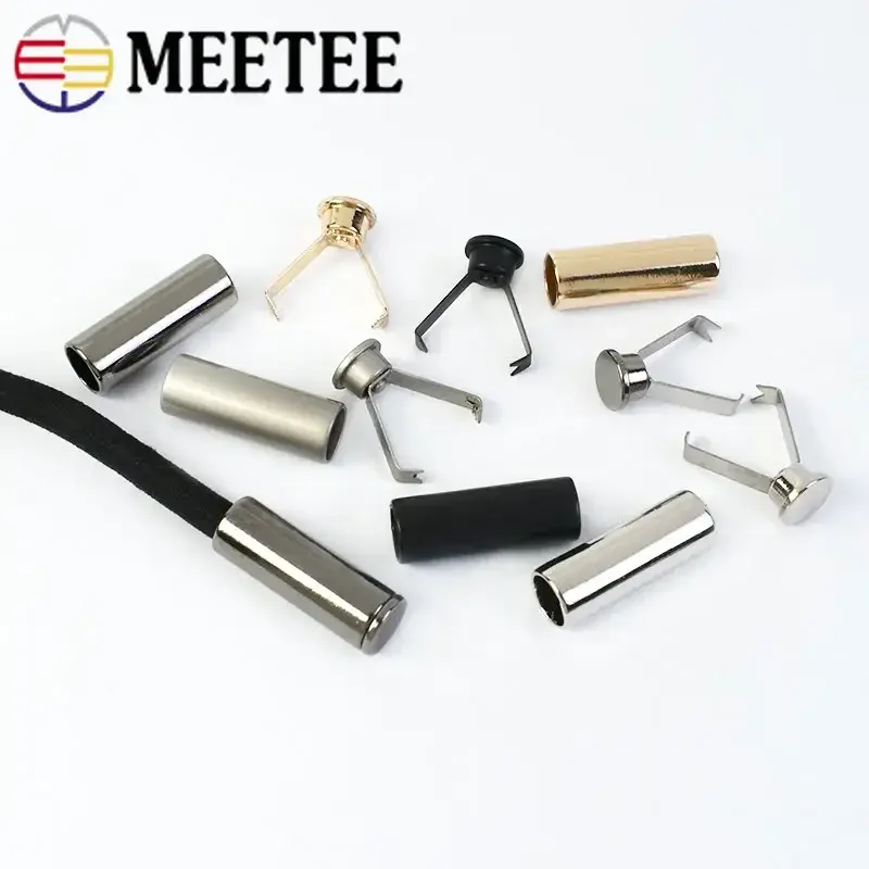 20Pcs Metal Buckle for Garment Rope Lock Stopper Hat Tail Clip Button Sweater Cord End Fastener Buckles DIY Sewing Accessories