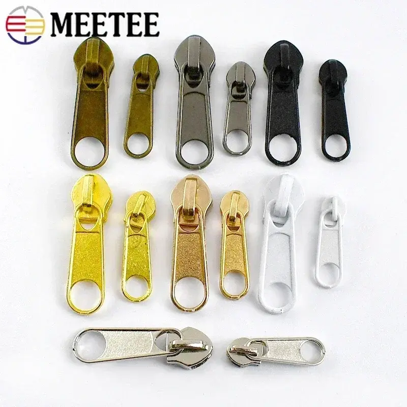 10/30/50Pcs 3# 5# Sewing Slider for Zippers Nylon Zipper Heads Bag Clothes Zips Pulls Zip Repair Kit DIY Replacement Accessory