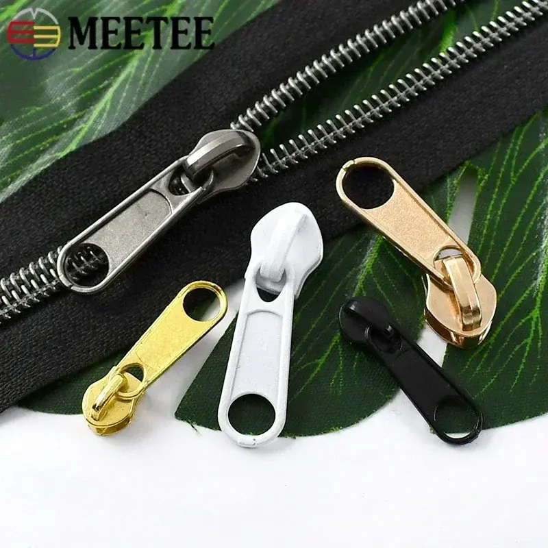 10/30/50Pcs 3# 5# Sewing Slider for Zippers Nylon Zipper Heads Bag Clothes Zips Pulls Zip Repair Kit DIY Replacement Accessory
