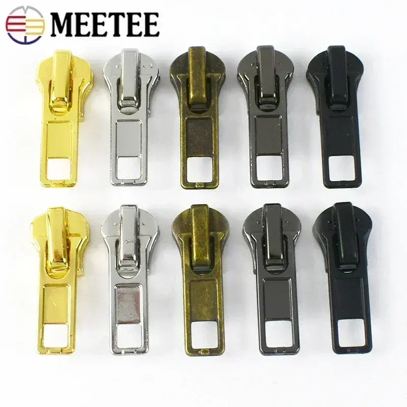 10 20Pcs 3# 5# Zippers Slider for Metal Resin Zip Bags Clothes Shoes Decor Zipper Puller Head Garment Sewing Closure Accessories