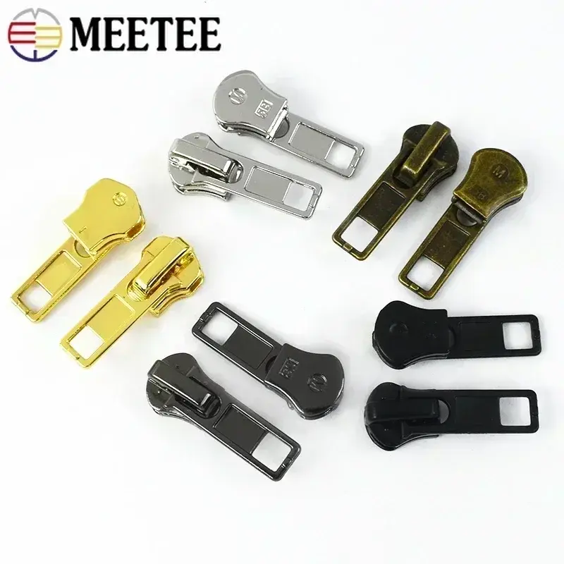 10 20Pcs 3# 5# Zippers Slider for Metal Resin Zip Bags Clothes Shoes Decor Zipper Puller Head Garment Sewing Closure Accessories