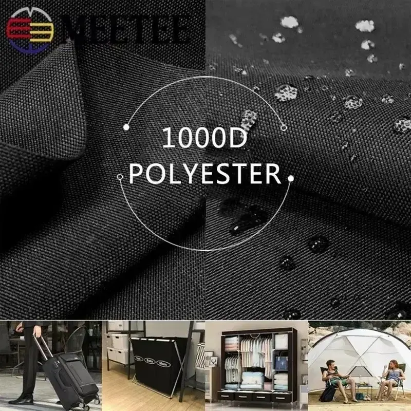 100/200x150cm Meetee 0.7mm Thick 1000D Oxford Waterproof Fabric Polyester Cloth for Outdoor Luggage Tent Fabrics DIY Accessories