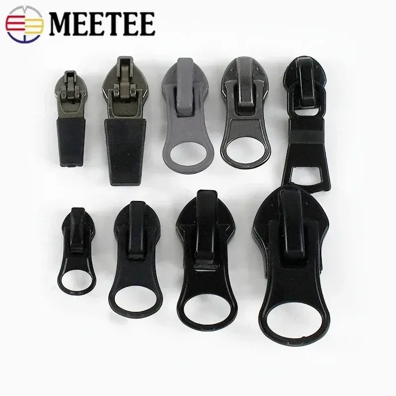 10/20Pcs 3# 5# 8#10# Reversed Zipper Slider For Nylon Waterproof Zips Heads Luggage Coat Invisible Zip Pull DIY Sewing Accessory
