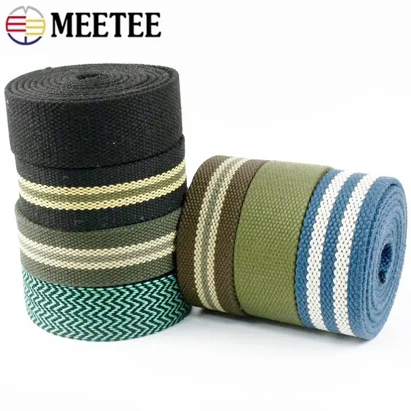 1/2/3Meters 38mm 3.5mm Thick Cotton Webbing Tapes for Strap Handbag Ribbon Backpack Belt Band Luggage DIY Bag Sewing Accessories