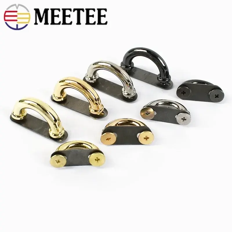 5-20Pcs 14/17mm D Ring Metal Arch Bridge Buckle For Bag Strap Screws Clasp Handbag Chain Connector Hooks DIY Hardware Accessorie