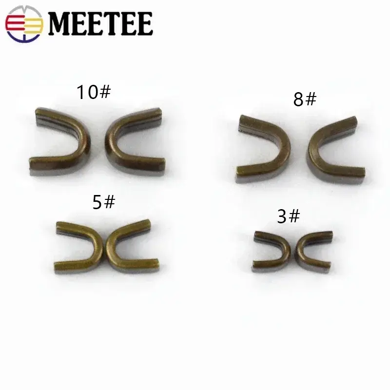 100/200g U Shaped Zipper Stopper For Metal/Nylon/Resin Zip End Lock Non-slip Zips Tail Clip Repair Kit DIY Sewing Accessories
