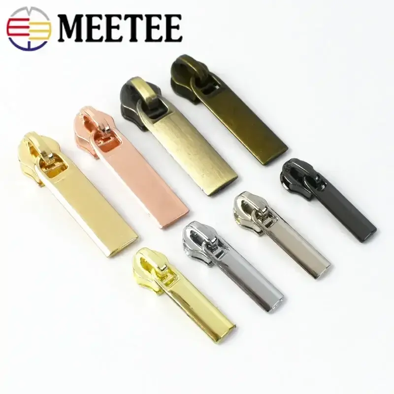 30/50Pcs 3# 5# Zipper Sliders Pulls for Nylon Zippers Tape Bag Pocket Zips Head Zip Repair Kits DIY Garment Sewing Accessories