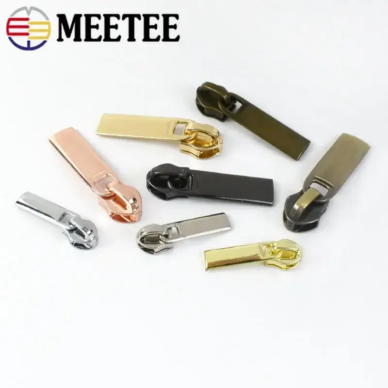 30/50Pcs 3# 5# Zipper Sliders Pulls for Nylon Zippers Tape Bag Pocket Zips Head Zip Repair Kits DIY Garment Sewing Accessories