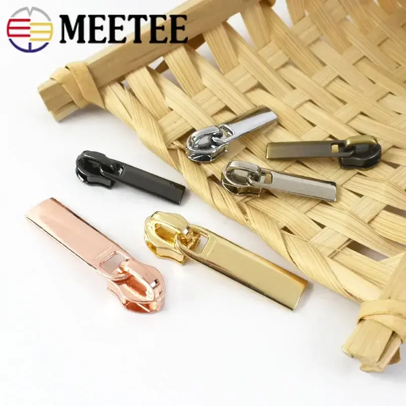 30/50Pcs 3# 5# Zipper Sliders Pulls for Nylon Zippers Tape Bag Pocket Zips Head Zip Repair Kits DIY Garment Sewing Accessories
