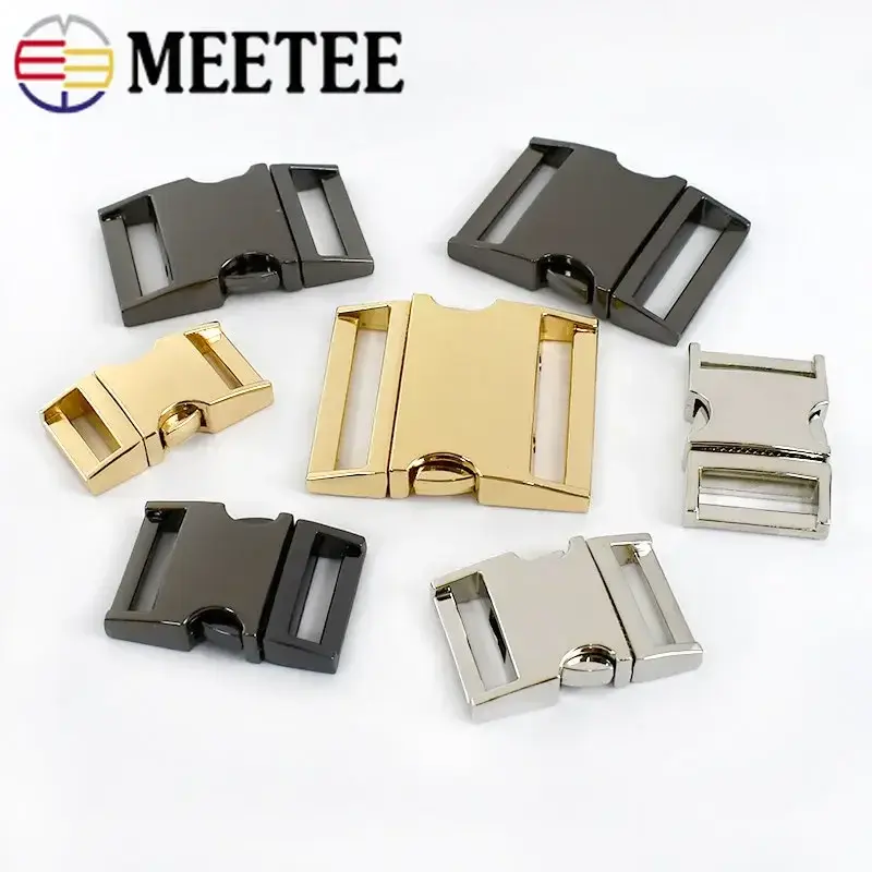 2Pcs Metal Buckles for Strap Backpack Quick Release Closure Buckle Belt Safety Clasps Dog Collar Clasp Hooks DIY Accessories