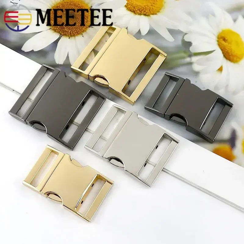 2Pcs Metal Buckles for Strap Backpack Quick Release Closure Buckle Belt Safety Clasps Dog Collar Clasp Hooks DIY Accessories
