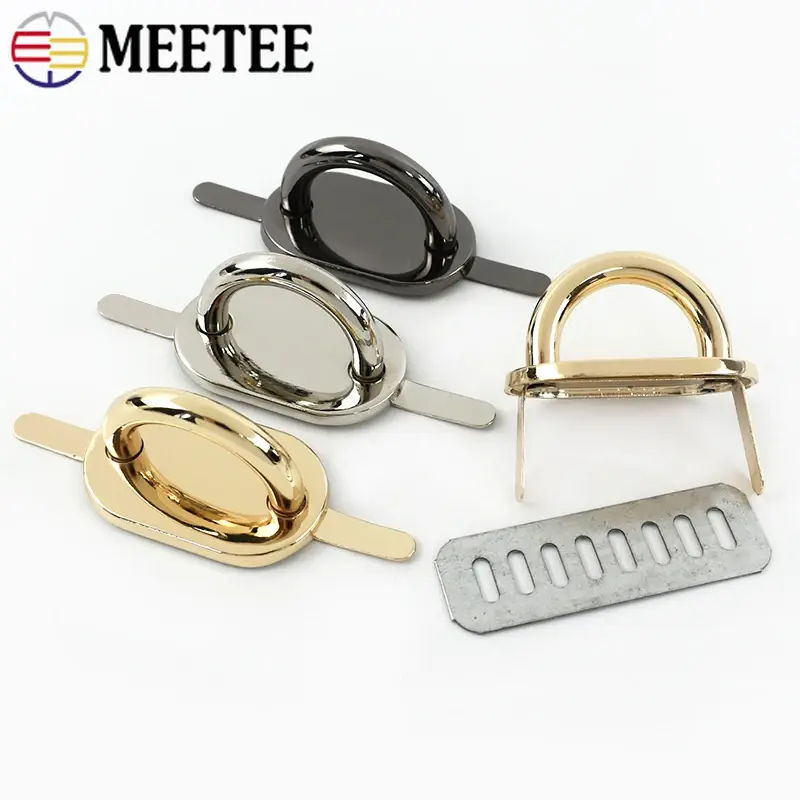 2/3/4/5/10/20Pcs Metal Ring Buckles For Bag Strap Side Clip Buckle Handbag Hanger Arch Bridge Hook Clasp Loop DIY Accessories