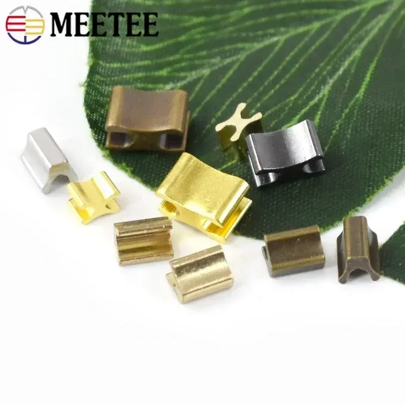20Sets U-shaped Metal Zipper Stopper 3# 5# 8# 10# Non-slip End Lock Top Stop Bottom Rescue Zip Repair Kit DIY Sewing Accessories