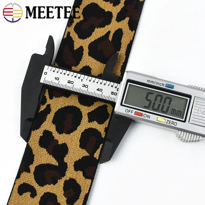 2-10M 15-50mm Jacquard Elastic Band For Sport Pants Clothes Rubber Ribbon Belt Streach Webbing DIY Garment Sewing Accessories