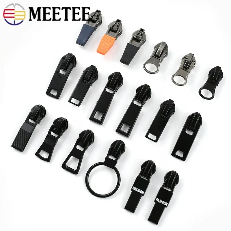 Reverse Zipper Sliders 3#5#8#10# 10-20Pcs Waterproof Nylon Tent Jacket Camping Sewing Fastener DIY Craft Repair Hardware Parts