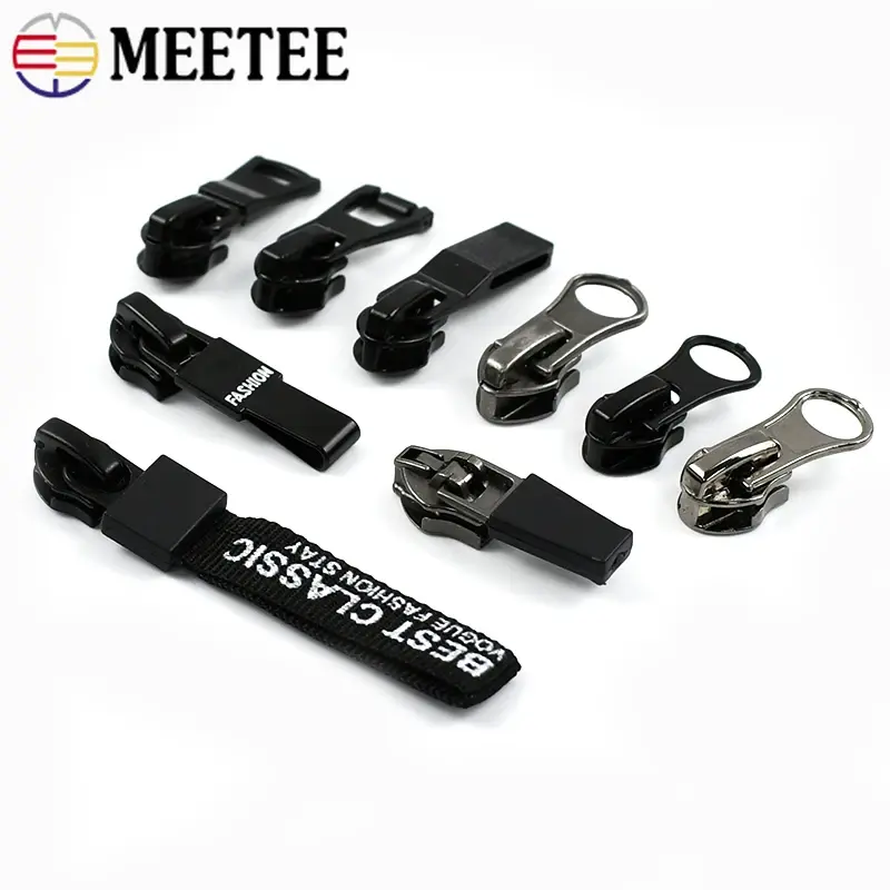 Reverse Zipper Sliders 3#5#8#10# 10-20Pcs Waterproof Nylon Tent Jacket Camping Sewing Fastener DIY Craft Repair Hardware Parts