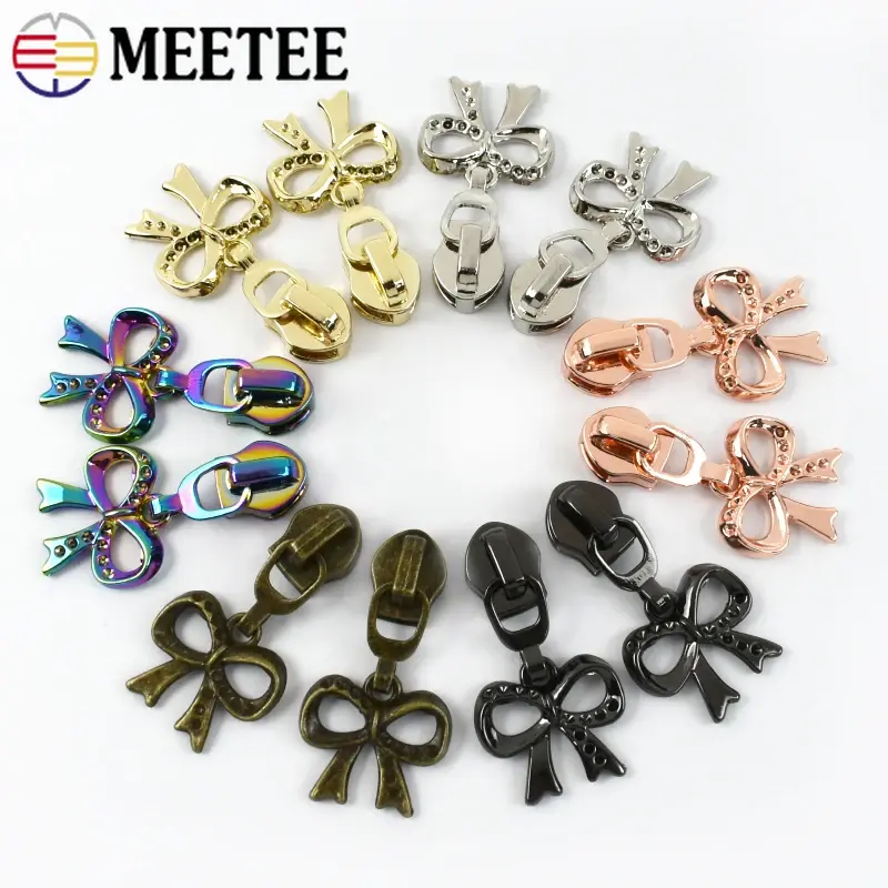 5-30Pcs 5# Nylon Zipper Slider Bags Pocket Closure Zippers Heads Clothes Zip Pull Repair Kits DIY Replacement Sewing Accessories