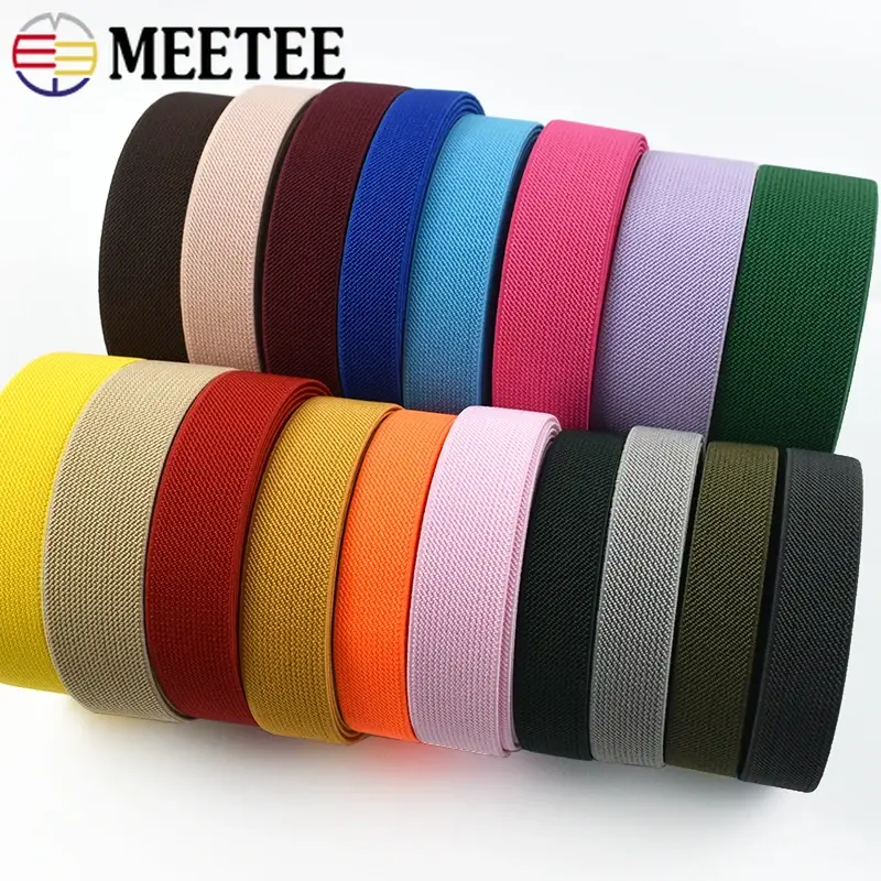2-10M 25mm Elastic Band For Sewing Soft Skin Rubber Bands Underwear Pants Stretch Webbing Ribbon Tape DIY Garment Accessories