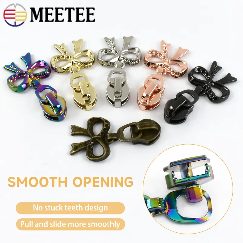 5-30Pcs 5# Nylon Zipper Slider Bags Pocket Closure Zippers Heads Clothes Zip Pull Repair Kits DIY Replacement Sewing Accessories