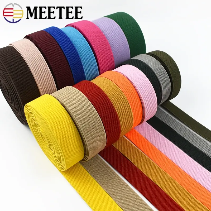2-10M 25mm Elastic Band For Sewing Soft Skin Rubber Bands Underwear Pants Stretch Webbing Ribbon Tape DIY Garment Accessories