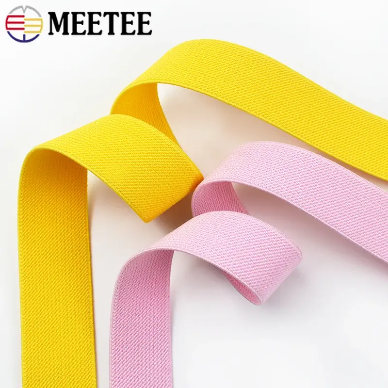 2-10M 25mm Elastic Band For Sewing Soft Skin Rubber Bands Underwear Pants Stretch Webbing Ribbon Tape DIY Garment Accessories