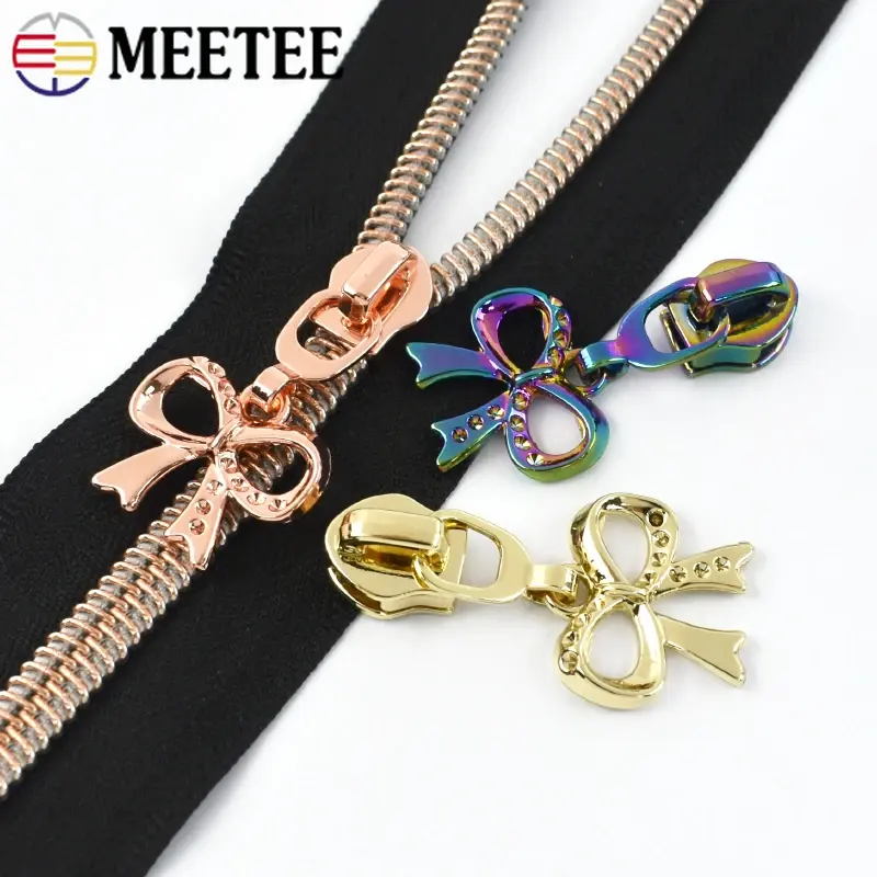 5-30Pcs 5# Nylon Zipper Slider Bags Pocket Closure Zippers Heads Clothes Zip Pull Repair Kits DIY Replacement Sewing Accessories