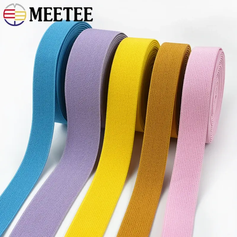 2-10M 25mm Elastic Band For Sewing Soft Skin Rubber Bands Underwear Pants Stretch Webbing Ribbon Tape DIY Garment Accessories
