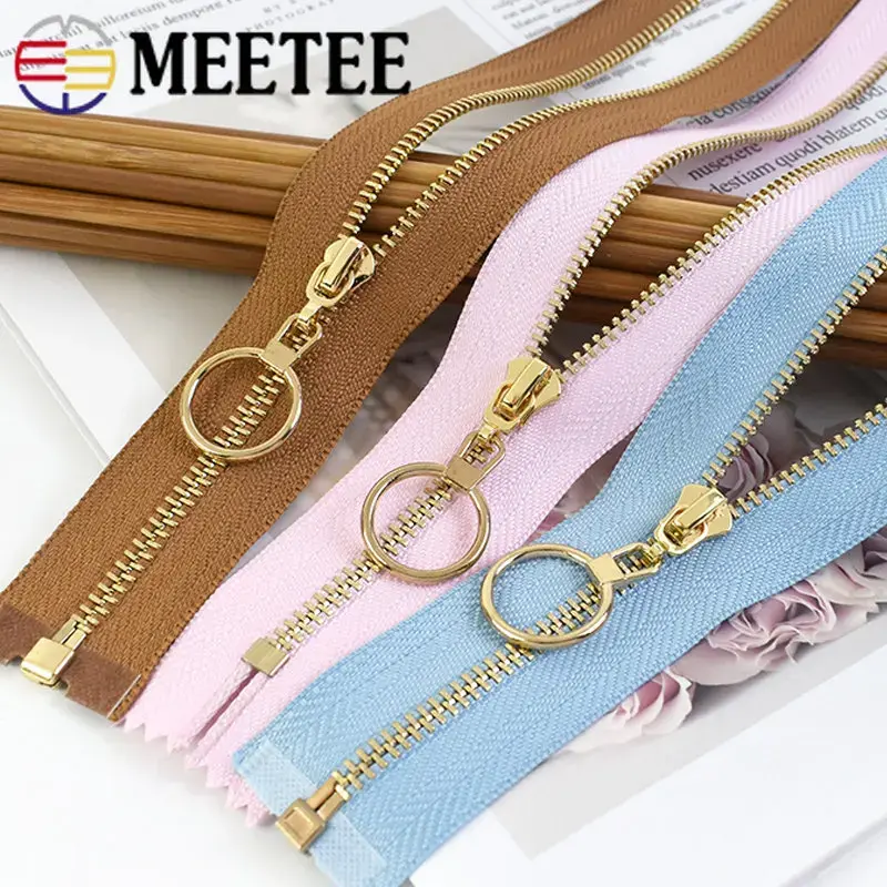 2Pcs 15-30cm Close-End 3# Metal Zipper For Sewing Zippers for Bag Jacket Decorative Zips Repair Kit DIY Garment Accessories