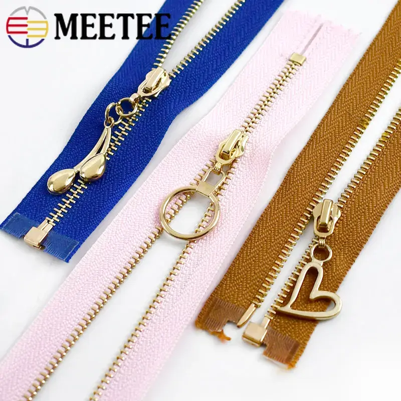 2Pcs 15-30cm Close-End 3# Metal Zipper For Sewing Zippers for Bag Jacket Decorative Zips Repair Kit DIY Garment Accessories
