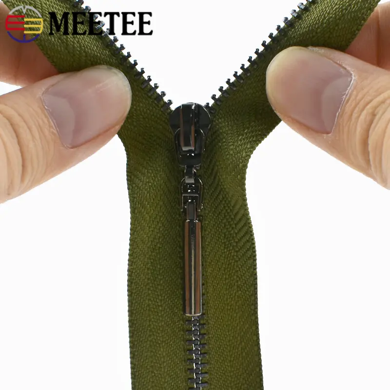 3# 2/5Pcs Metal Zippers 15-30cm Close End 40-70cm Open End Zipper Bags Clothes Sewing Zips Closure Repair Kits DIY Accessories