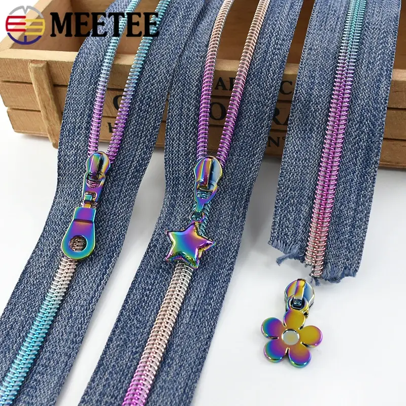 1/2/3M 5# Nylon Zippers Tapes for Sewing Coil Plastic Zipper Sliders Bags Pocket Decor Zips Pulls Repair Kit DIY Accessories