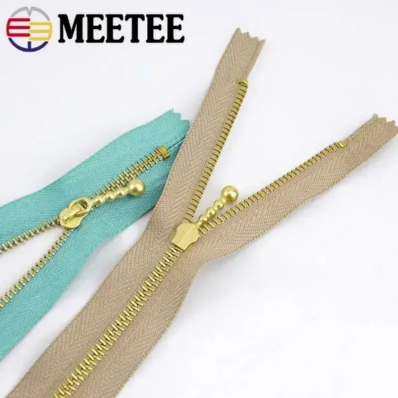 5/10Pcs 12-40cm 3# Metal Zipper For Sewing Auto-lock Close-end Zip Bag Garment Pocket Zippers Repair Kits DIY Tailor Accessories