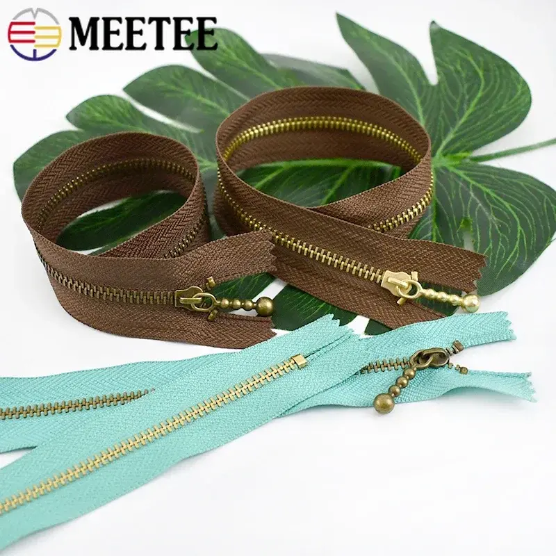 5/10Pcs 12-40cm 3# Metal Zipper For Sewing Auto-lock Close-end Zip Bag Garment Pocket Zippers Repair Kits DIY Tailor Accessories