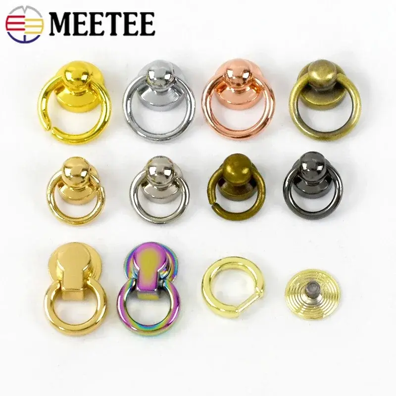 5/10/20Pcs Metal Buckles For Bag Phone Shell Screws Rivets Clasp Handbag Chain Side Clip Hook Repair Kit DIY Sewing Accessories