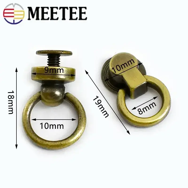 5/10/20Pcs Metal Buckles For Bag Phone Shell Screws Rivets Clasp Handbag Chain Side Clip Hook Repair Kit DIY Sewing Accessories