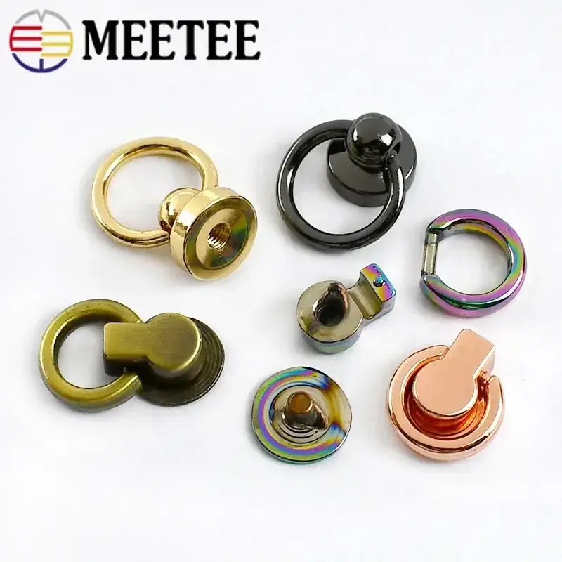5/10/20Pcs Metal Buckles For Bag Phone Shell Screws Rivets Clasp Handbag Chain Side Clip Hook Repair Kit DIY Sewing Accessories