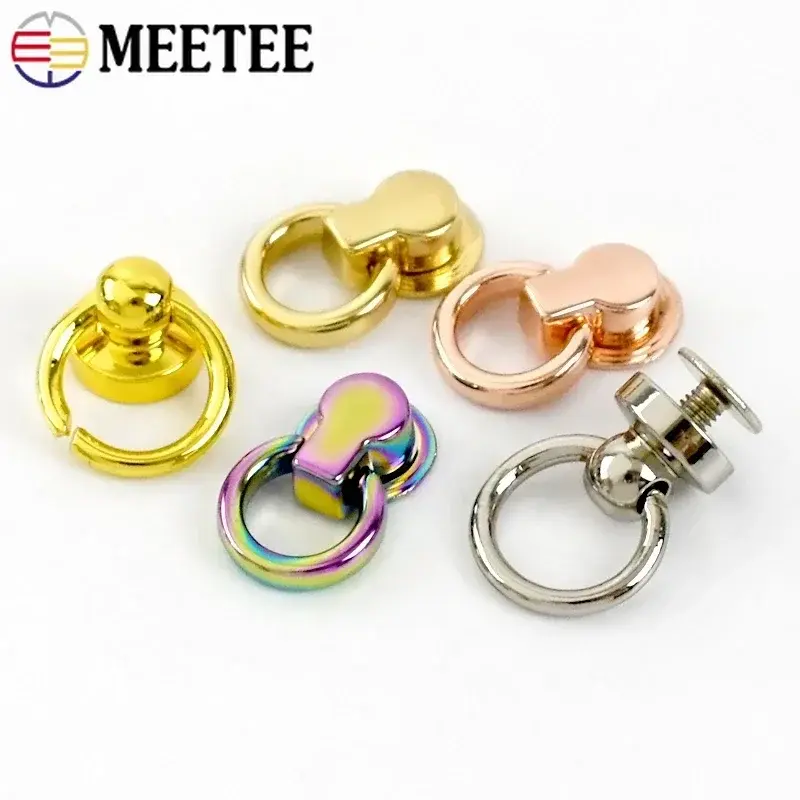 5/10/20Pcs Metal Buckles For Bag Phone Shell Screws Rivets Clasp Handbag Chain Side Clip Hook Repair Kit DIY Sewing Accessories