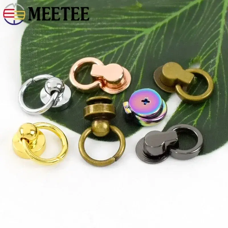 5/10/20Pcs Metal Buckles For Bag Phone Shell Screws Rivets Clasp Handbag Chain Side Clip Hook Repair Kit DIY Sewing Accessories