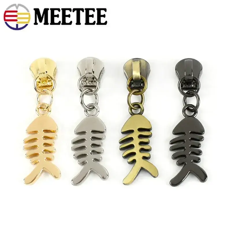 5/10Pcs 5# Zipper Sliders For Metal Zippers Tape Bag Wallet Zips Pull Head Backpack Clothes Repair DIY Sewing Accessories