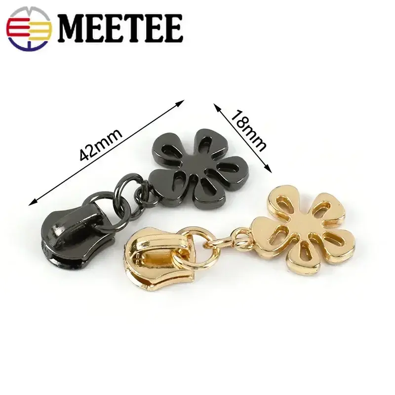 5/10Pcs 5# Zipper Sliders For Metal Zippers Tape Bag Wallet Zips Pull Head Backpack Clothes Repair DIY Sewing Accessories