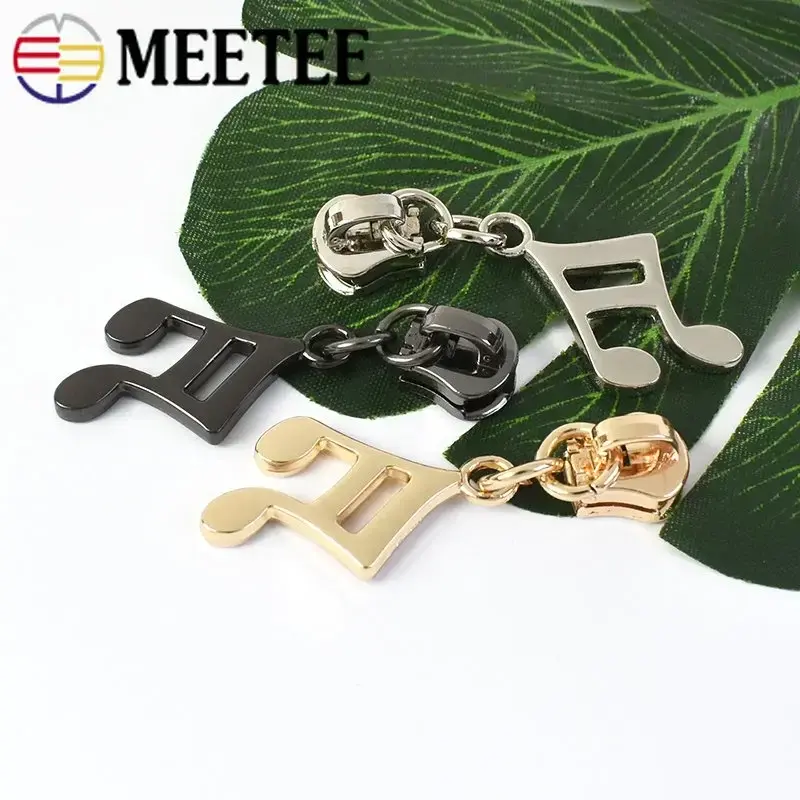 5/10Pcs 5# Zipper Sliders For Metal Zippers Tape Bag Wallet Zips Pull Head Backpack Clothes Repair DIY Sewing Accessories