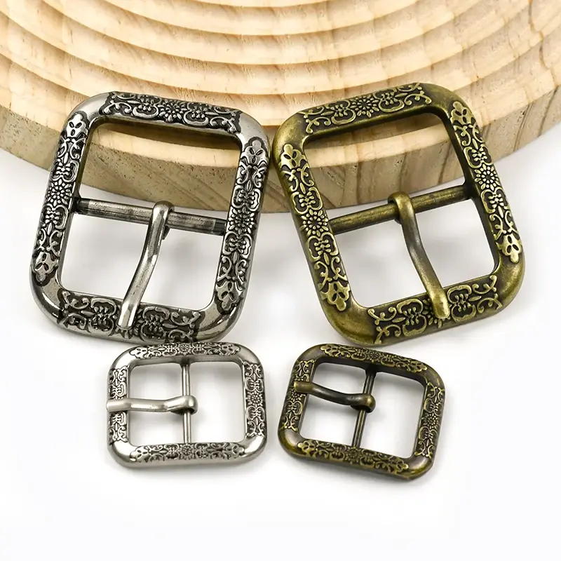 2/5Pcs 20/35mm Metal Vintage Silver Brass Pin Buckle Belt Buckles for Man Leather Band Clasp Head Decor DIY Hardware Accessories