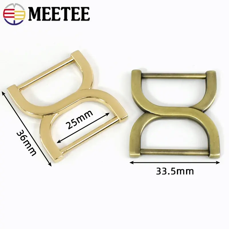 2-20Pcs Metal Ring Buckles for Bag Belt Hooks Strap Bra Adjuster Clasp Loops Handbag Connector Hangers DIY Sewing Accessories
