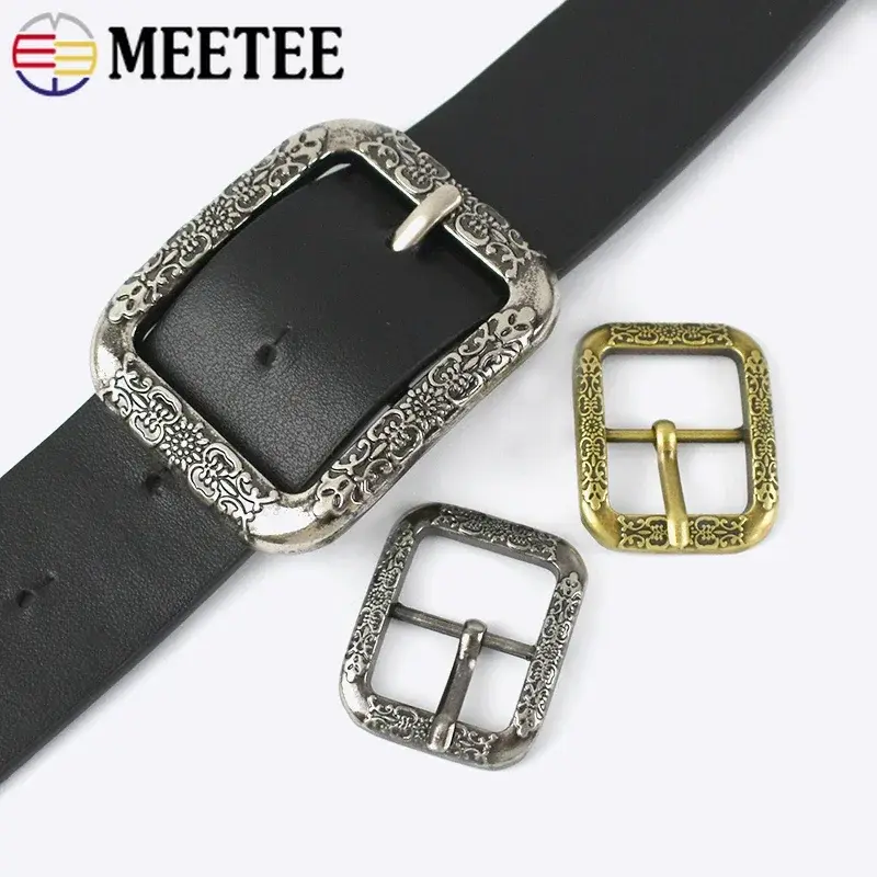2/5Pcs 20/35mm Metal Vintage Silver Brass Pin Buckle Belt Buckles for Man Leather Band Clasp Head Decor DIY Hardware Accessories