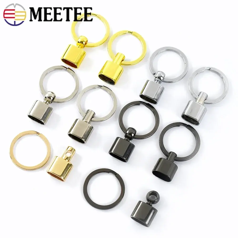 2-10Pcs 14mm O Ring Buckle Keychain Metal Hanger Buckles for Webbing Cord End Clasps Key Split Rings DIY Hardware Accessories