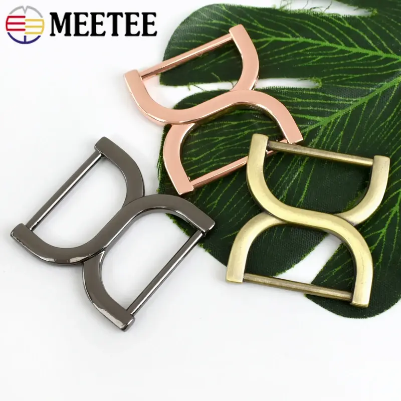 2-20Pcs Metal Ring Buckles for Bag Belt Hooks Strap Bra Adjuster Clasp Loops Handbag Connector Hangers DIY Sewing Accessories