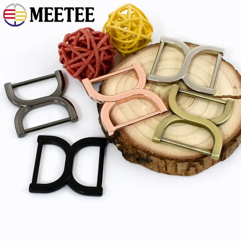 2-20Pcs Metal Ring Buckles for Bag Belt Hooks Strap Bra Adjuster Clasp Loops Handbag Connector Hangers DIY Sewing Accessories