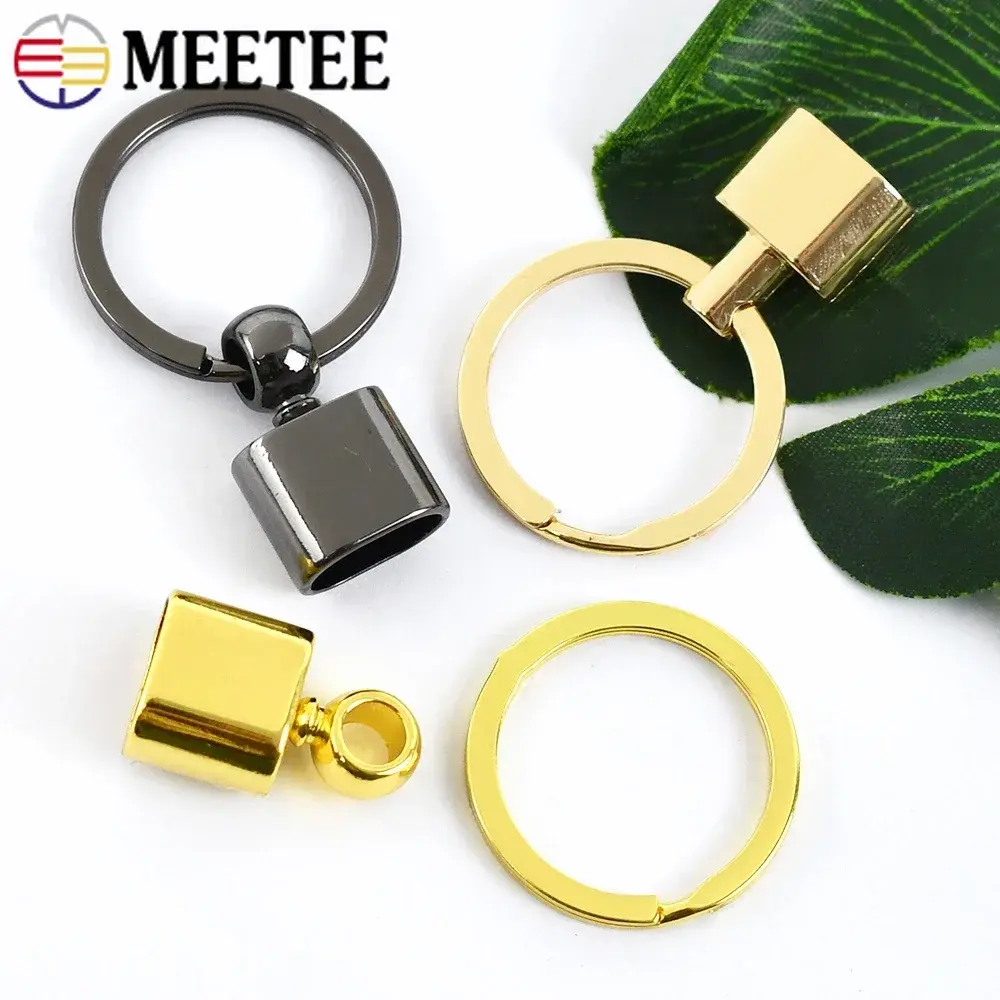 2-10Pcs 14mm O Ring Buckle Keychain Metal Hanger Buckles for Webbing Cord End Clasps Key Split Rings DIY Hardware Accessories